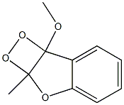 2A,7B-DIHYDRO-7B-METHOXY-2A-METHYL-1,2-DIOXETO(3,4-B)BENZOFURAN 结构式