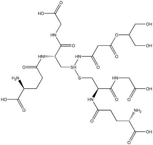 S-BETA-PROPIONAMIDO-GLUTATHIONE 结构式
