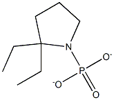 DIETHYLPYRROLIDINOPHOSPHONATE 结构式