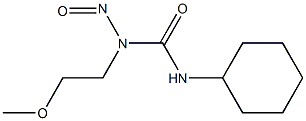 3-CYCLOHEXYL-1-(2-METHOXYETHYL)-1-NITROSOUREA 结构式