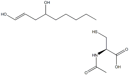 1,4-DIHYDROXYNONENEMERCAPTURICACID 结构式