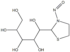 2-(1,2,3,4,5-PENTAHYDROXYPENTYL)-N-NITROSOTHIAZOLIDINE 结构式