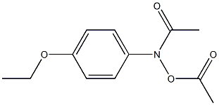 HYDROXYLAMINE,N,O-DIACETYL-N-(PARA-ETHOXYPHENYL)- 结构式