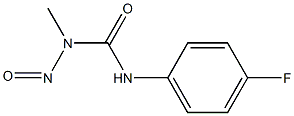 1-METHYL-1-NITROSO-3-(PARA-FLUOROPHENYL)UREA 结构式