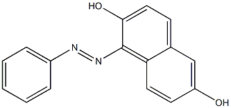 1-PHENYLAZO-2,6-DIHYDROXYNAPHTHALENE 结构式