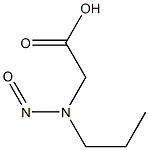 PROPYL(CARBOXYMETHYL)NITROSAMINE 结构式