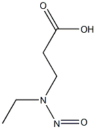 N-ETHYL-N-(2-CARBOXYETHYL)NITROSAMINE 结构式