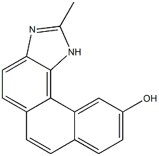 2-METHYL-PHENANTHRO(3,4-D)IMIDAZOL-10-OL 结构式