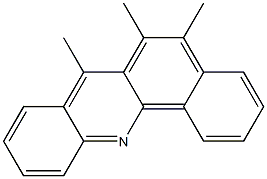 5,6,7-TRIMETHYLBENZ(C)ACRIDINE 结构式
