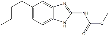 2-BENZIMIDAZOLECARBAMICACID,5-BUTYL-,METHYLESTER 结构式