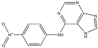 N6-(PARA-NITROPHENYL)ADENINE 结构式