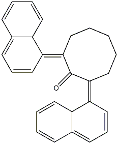 2,8-BIS(ALPHA-NAPHTHYLIDENE)CYCLOOCTANONE 结构式