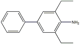 3,5-DIETHYL-4-AMINOBIPHENYL 结构式
