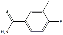 4-FLUORO-3-METHYL-THIOBENZAMIDE 结构式