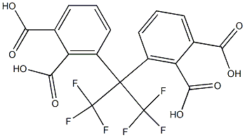 HEXAFLUOROISOPROPYLIDENE BISPHTHALIC ACID 结构式