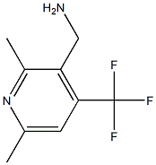 (2,6-Dimethyl-4-trifluoromethylpyridin-3-yl)methylamine 结构式