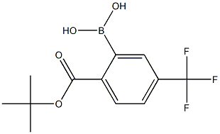 Tert-Butyl-4'-(trifluoromethyl)benzoate-2'-boronicacid 结构式