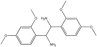 1,2-BIS(2,4-DIMETHOXYPHENYL)ETHANE-1,2-DIAMINE 结构式