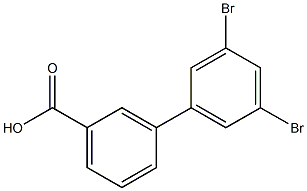 3-(3,5-Dibromophenyl)benzoic acid 结构式