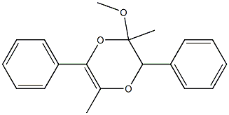 2-methoxy-2,5-dimethyl-3,6-diphenyl-3H-1,4-dioxine 结构式