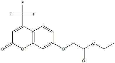 ethyl 2-[2-oxo-4-(trifluoromethyl)chromen-7-yl]oxyacetate 结构式