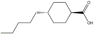 反-4-戊基环己基甲酸 结构式