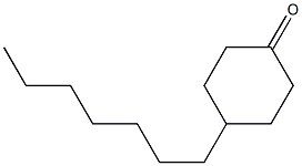 4-庚基环己酮 结构式