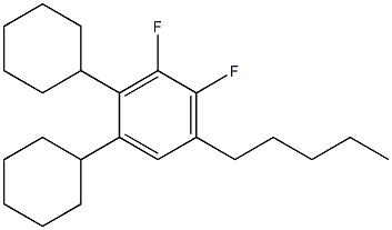 反式戊基环己基环己基-3,4-二氟苯 结构式