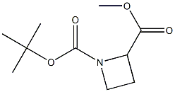 1-BOC-2-氮杂环丁基甲酸甲酯 结构式