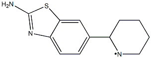 (2-Amino-benzothiazol-6-yl)-piperidin-1-yl- 结构式