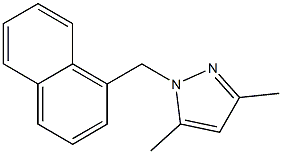 3,5-Dimethyl-1-naphthalen-1-ylmethyl-1H-pyrazol- 结构式