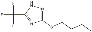3-Butylsulfanyl-5-trifluoromethyl-[1,2,4]triazol- 结构式