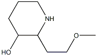 3-Hydroxy-2-(2-methoxyethyl)-piperidine 结构式