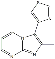 4-(2-Methyl-imidazo[1,2-a]pyrimidin-3-yl)-thiazol- 结构式