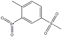 5-Methanesulfonyl-2-methyl-benzenesulfonyl 结构式