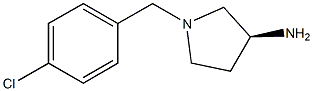 (3S)-1-(4-chlorobenzyl)pyrrolidin-3-amine 结构式