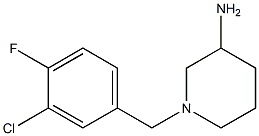 1-(3-chloro-4-fluorobenzyl)piperidin-3-amine 结构式