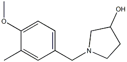 1-(4-methoxy-3-methylbenzyl)pyrrolidin-3-ol 结构式