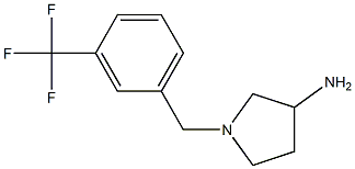 1-[3-(trifluoromethyl)benzyl]pyrrolidin-3-amine 结构式