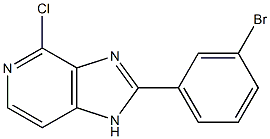 2-(3-bromophenyl)-4-chloro-1H-imidazo[4,5-c]pyridine 结构式