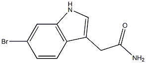 2-(6-bromo-1H-indol-3-yl)acetamide 结构式