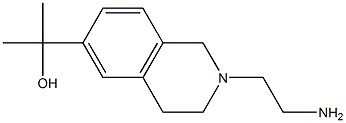 2-[2-(2-aminoethyl)-1,2,3,4-tetrahydroisoquinolin-6-yl]propan-2-ol 结构式