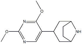 3-(2,4-dimethoxypyrimidin-5-yl)-8-azabicyclo[3.2.1]octane 结构式