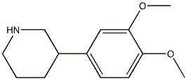 3-(3,4-dimethoxyphenyl)piperidine 结构式