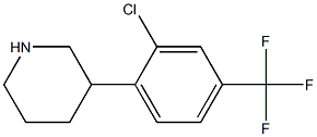 3-[2-chloro-4-(trifluoromethyl)phenyl]piperidine 结构式