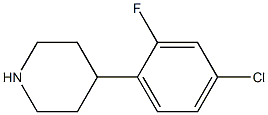 4-(4-chloro-2-fluorophenyl)piperidine 结构式