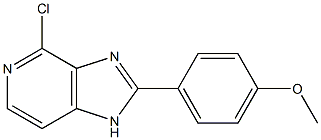 4-chloro-2-(4-methoxyphenyl)-1H-imidazo[4,5-c]pyridine 结构式