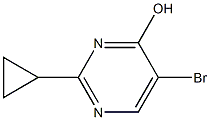 5-bromo-2-cyclopropylpyrimidin-4-ol 结构式