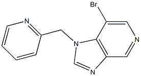 7-bromo-1-(pyridin-2-ylmethyl)-1H-imidazo[4,5-c]pyridine 结构式