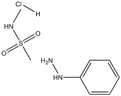 4-Hydrazino-N-Methyl Benzene Methane
Sulphonamide Hydrochloride 结构式